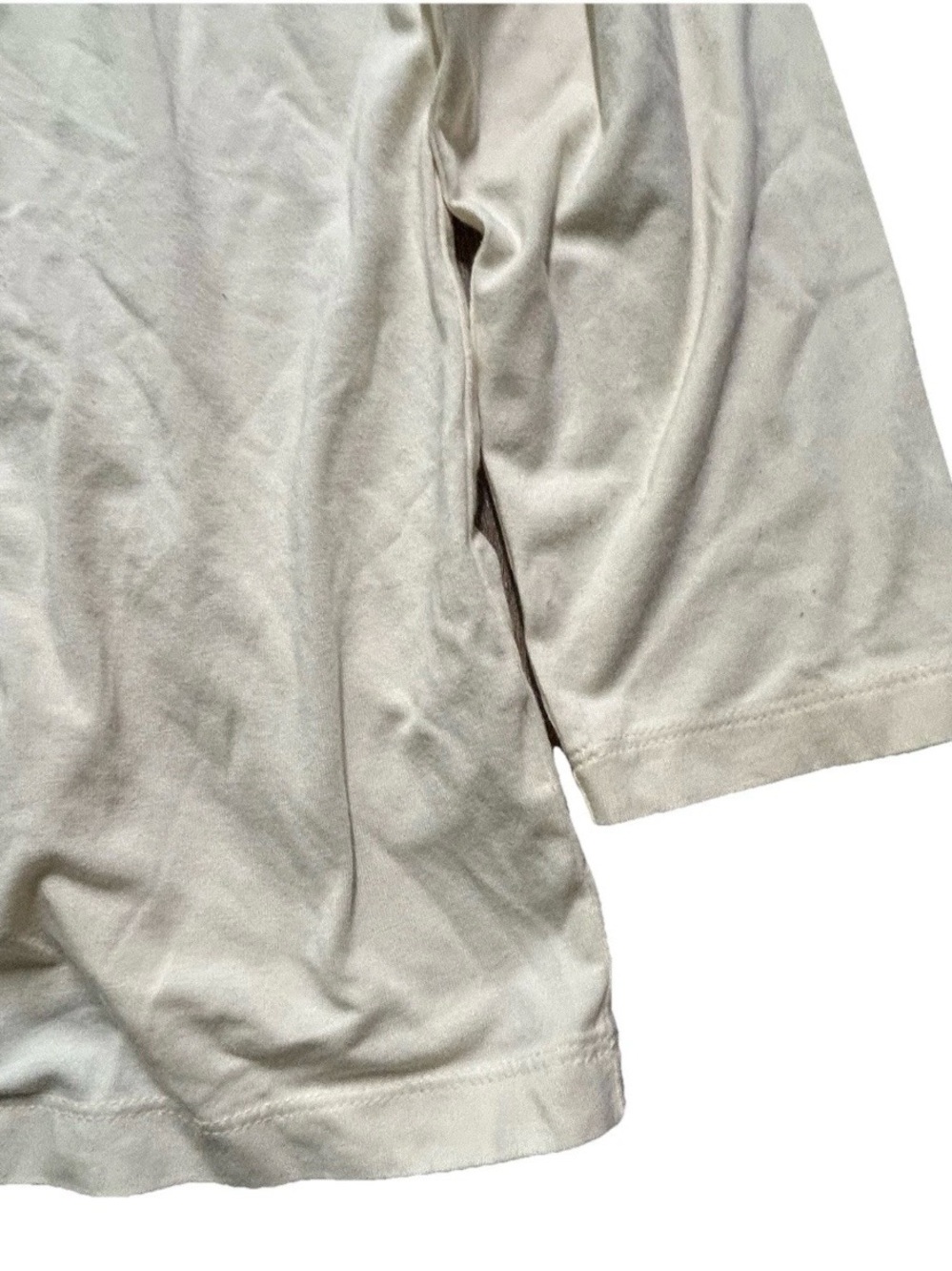Women’s Talbots Petites Cream Long Sleeve Shirt Size 2X - Picture 2 of 4